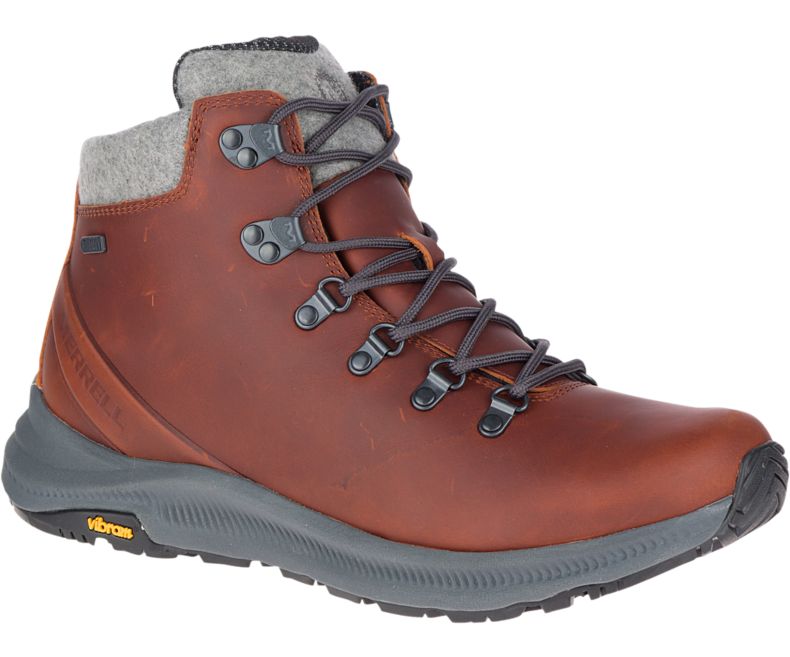 Merrell Ontario Thermo Mid Vedenpitävät Miesten Vaelluskengät Ruskea | 41494M-2WA