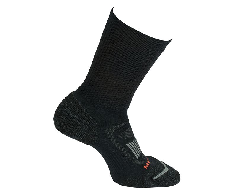 Merrell Pehmustetut Zoned Hiker Crew Sock Naisten Sukat Mustat | 42873W-1SB