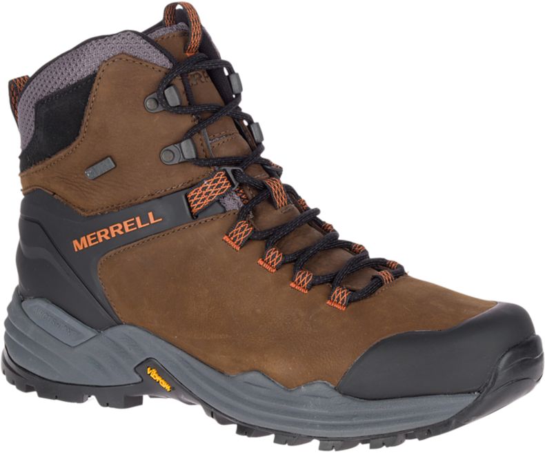 Merrell Phaserbound 2 Korkeat Vedenpitävät Miesten Vaelluskengät Tummanruskea | 36102M-2HD