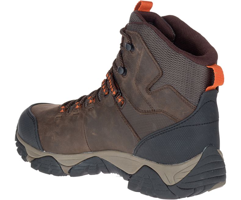 Merrell Phaserbound Mid Vedenpitävät Työ Boot Miesten Vedenpitävät Talvikengät Tummanruskea | 29811M-2WD