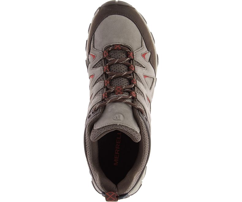 Merrell Pulsate 2 Nahkaiset Miesten Vaelluskengät Beige Punainen | 36112M-2HB