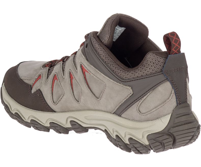 Merrell Pulsate 2 Nahkaiset Miesten Vaelluskengät Beige Punainen | 36112M-2HB