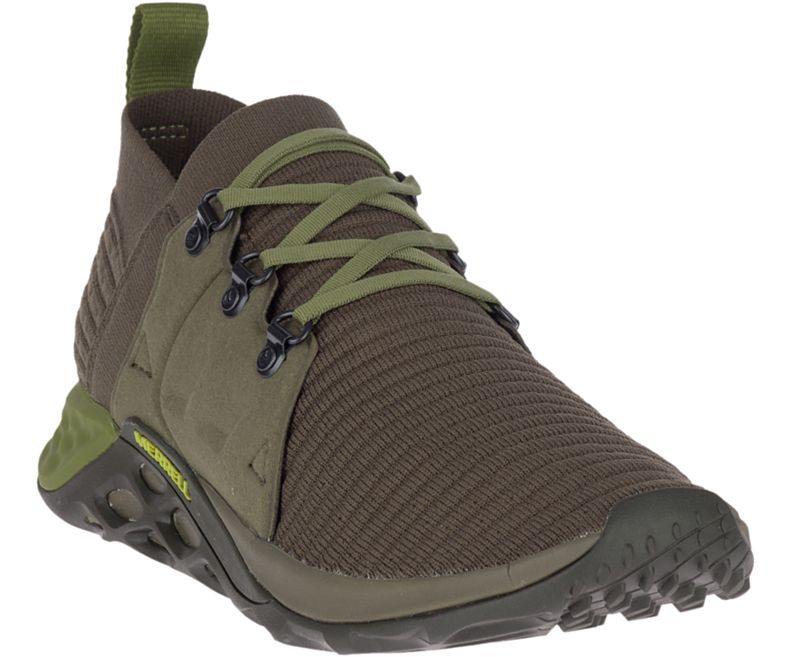 Merrell Range AC+ Miesten Vapaa-ajan Kengät Oliivinvihreä | 36257M-2CO