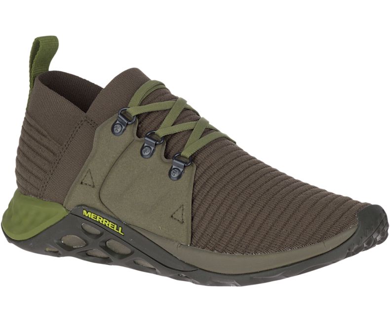 Merrell Range AC+ Miesten Vapaa-ajan Kengät Oliivinvihreä | 36257M-2CO