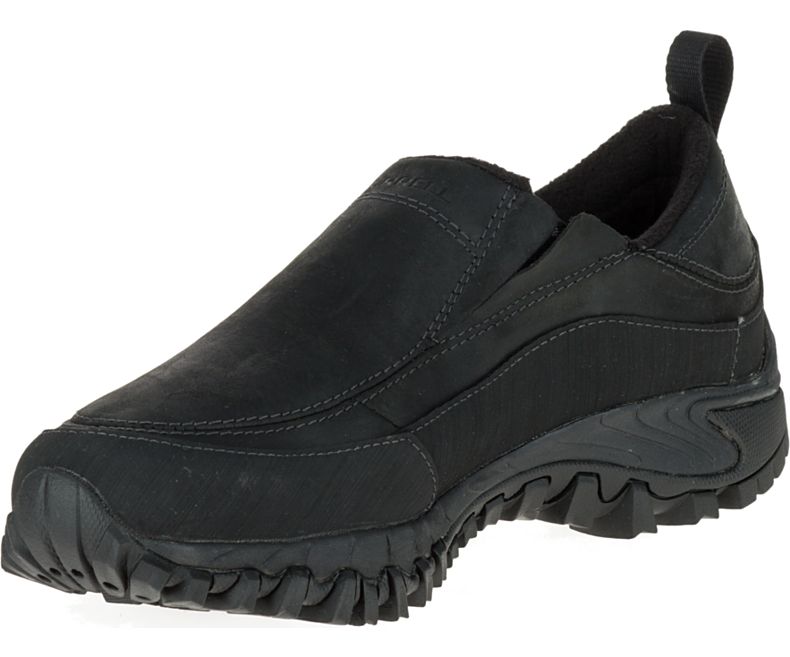 Merrell Shiver Moc 2 Vedenpitävät Miesten Slip On Kengät Mustat | 16393M-2SB