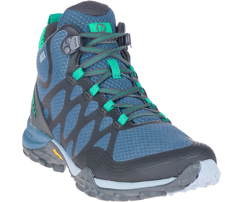 Merrell Siren 3 Mid Vedenpitävät Naisten Vaelluskengät Sininen | 36285W-1HB