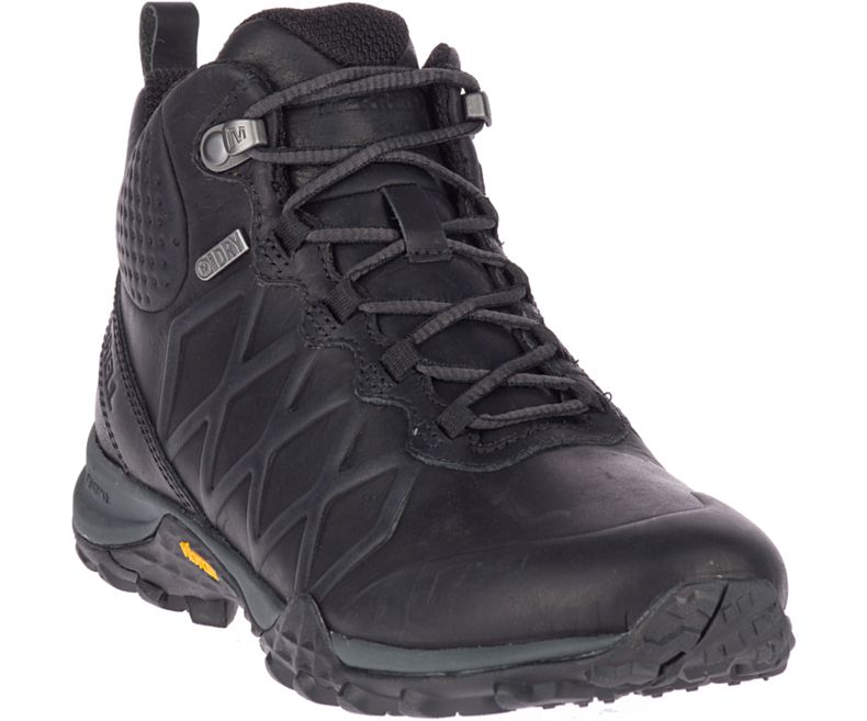 Merrell Siren 3 Peak Mid Vedenpitävät Naisten Vaelluskengät Mustat | 40767W-1HB