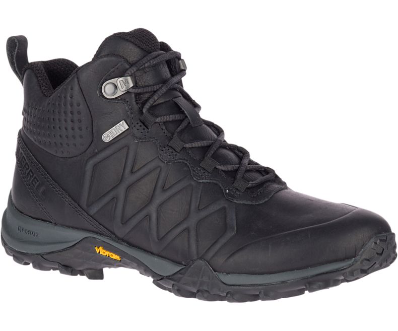 Merrell Siren 3 Peak Mid Vedenpitävät Naisten Vaelluskengät Mustat | 40767W-1HB