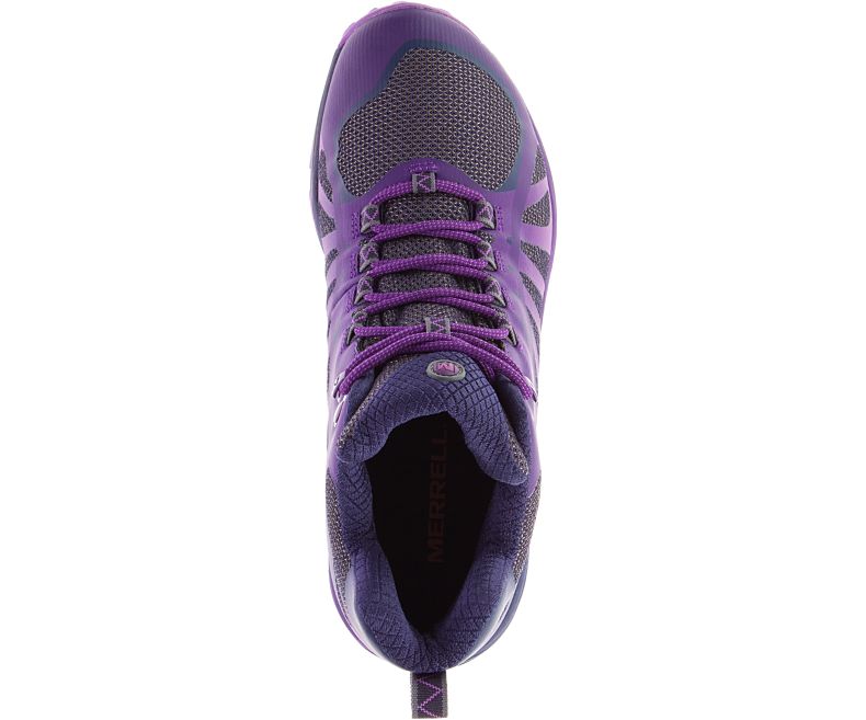 Merrell Siren Edge Q2 Mid Vedenpitävät Naisten Vaelluskengät Violetit | 34609W-1WP