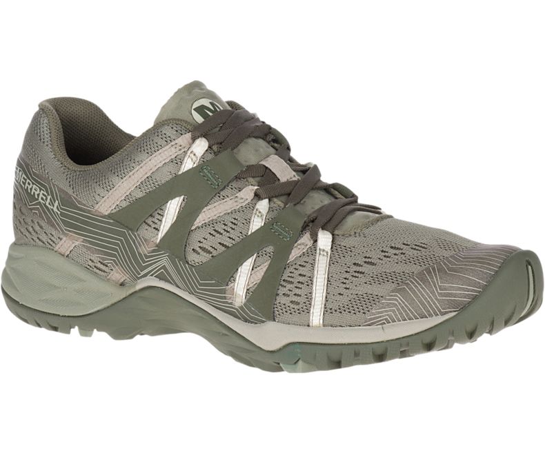 Merrell Siren Hex Q2 E -Mesh Naisten Vaelluskengät Oliivinvihreä | 30865W-1HO