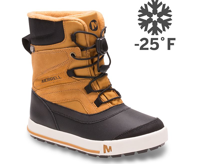 Merrell Snow Bank 2.0 Boot Lasten Lumi Saappaat Keltainen Mustat | 26992B-2SY