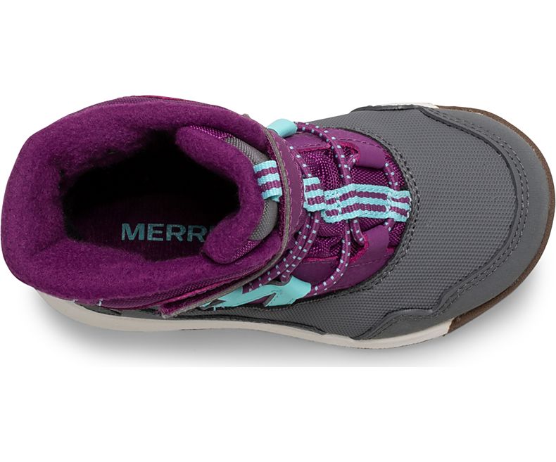 Merrell Snow Crush Jr. Vedenpitävät Boot Lasten Lumi Saappaat Violetit Turkoosi | 41014B-1SP