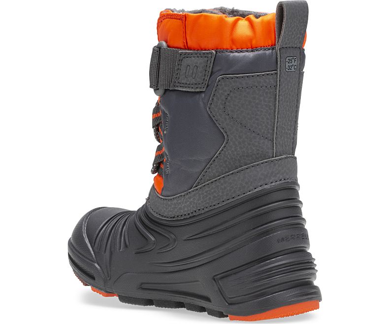 Merrell Snow Quest Lite 2.0 Jr. Boot Lasten Lumi Saappaat Harmaat Oranssi | 40921B-1SG