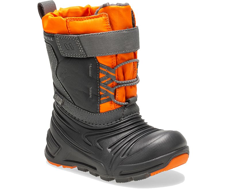 Merrell Snow Quest Lite 2.0 Jr. Boot Lasten Lumi Saappaat Harmaat Oranssi | 40921B-1SG