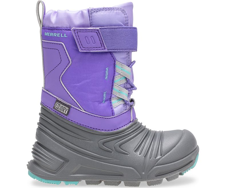 Merrell Snow Quest Lite 2.0 Jr. Boot Lasten Lumi Saappaat Harmaat Violetit | 40921B-2SP