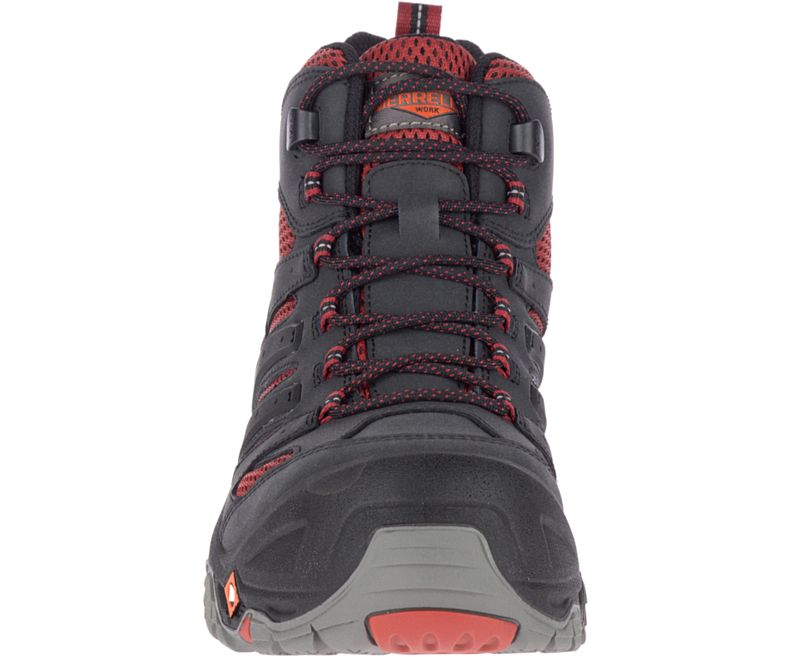 Merrell Strongfield Mid Vedenpitävät Comp Varvas Työ Boot Miesten Työsaappaat Mustat | 41320M-2WB