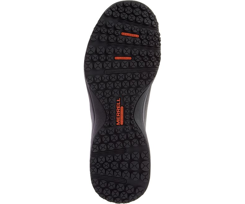 Merrell Sutton Moc Steel Varvas Työ Shoe Miesten Työkengät Mustat | 41322M-2WB