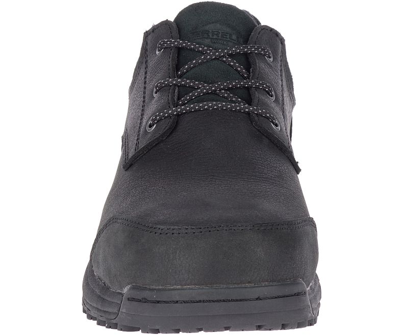 Merrell Sutton Oxford Steel Varvas Työ Shoe Miesten Työkengät Mustat | 41323M-2WB