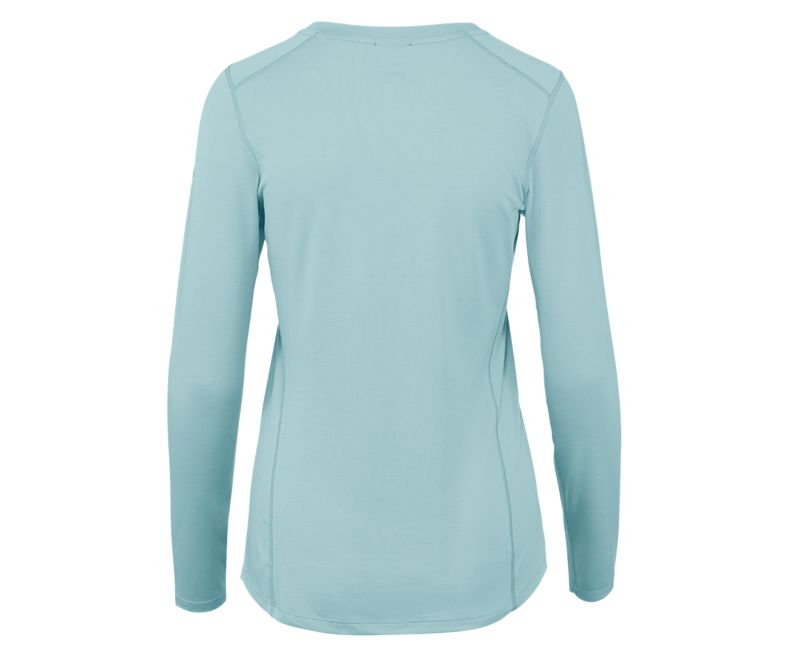 Merrell Tencel® Long Sleeve Tee with drirelease® Fabric Naisten Pitkähihaiset Paidat Sininen | 41281W-1LA