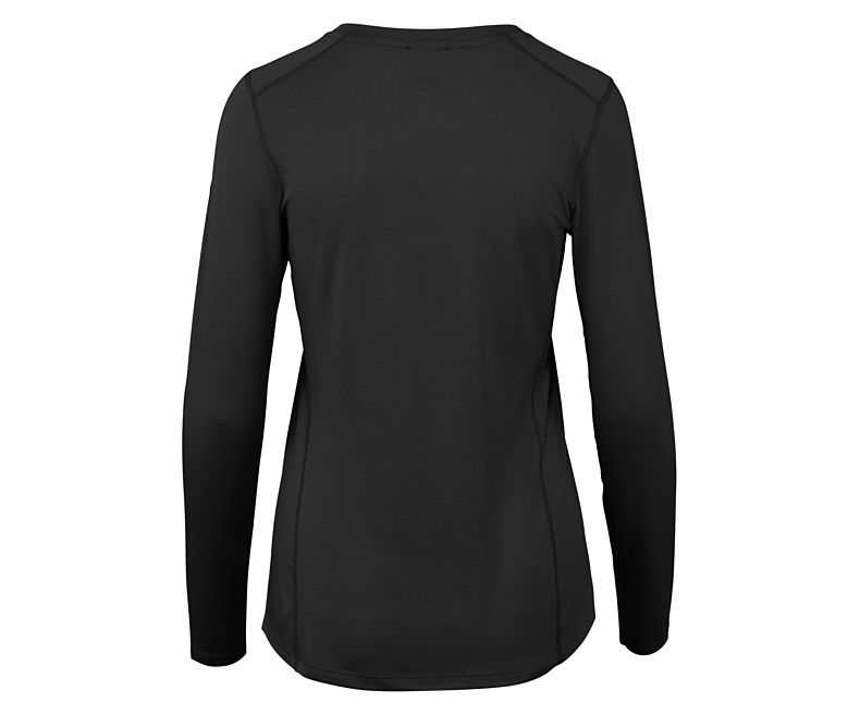 Merrell Tencel® Long Sleeve Tee with drirelease® Fabric Naisten Pitkähihaiset Paidat Mustat | 41281W-1LB