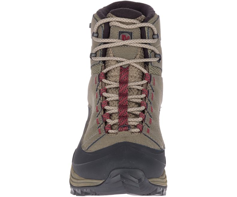 Merrell Thermo Chill Mid Shell Vedenpitävät Miesten Vaelluskengät Ruskea Punainen | 35067M-2HB