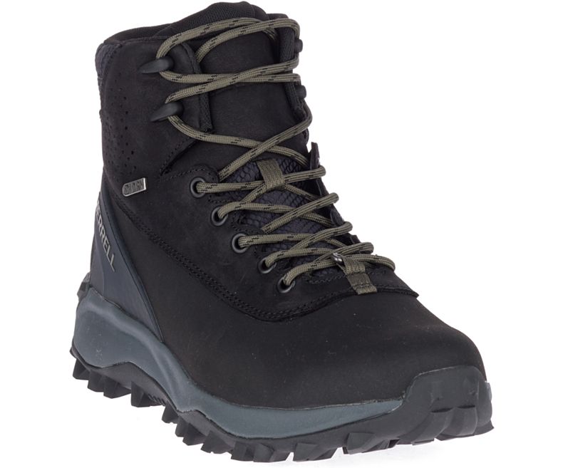 Merrell Thermo Kiruna Mid Shell Vedenpitävät Miesten Vaelluskengät Mustat | 41495M-2HB