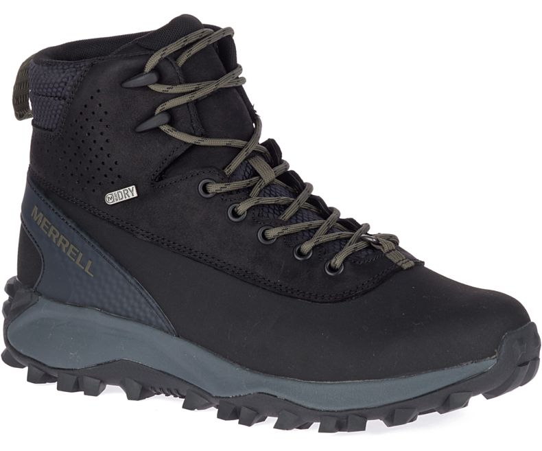 Merrell Thermo Kiruna Mid Shell Vedenpitävät Miesten Vedenpitävät Kengät Mustat | 41495M-2WC