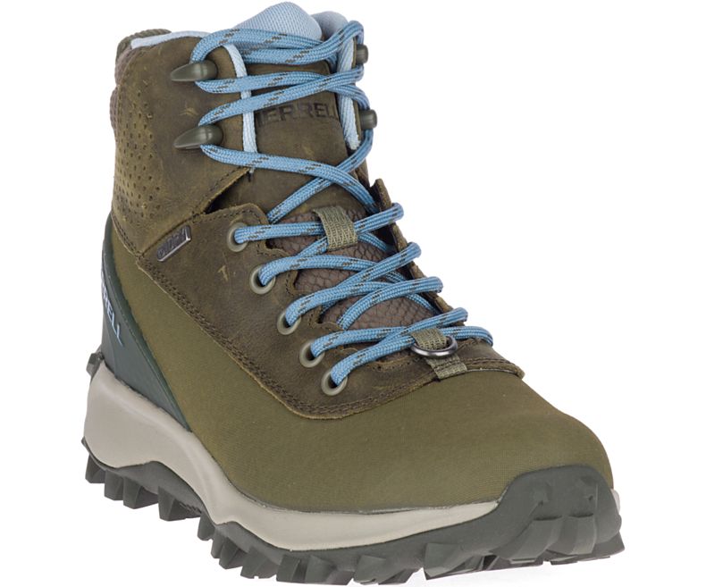 Merrell Thermo Kiruna Mid Shell Vedenpitävät Naisten Vaelluskengät Oliivinvihreä | 41542W-1HO