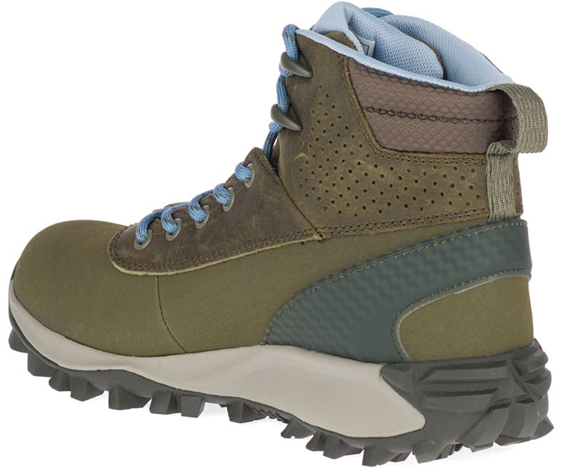 Merrell Thermo Kiruna Mid Shell Vedenpitävät Naisten Vaelluskengät Oliivinvihreä | 41542W-1HO