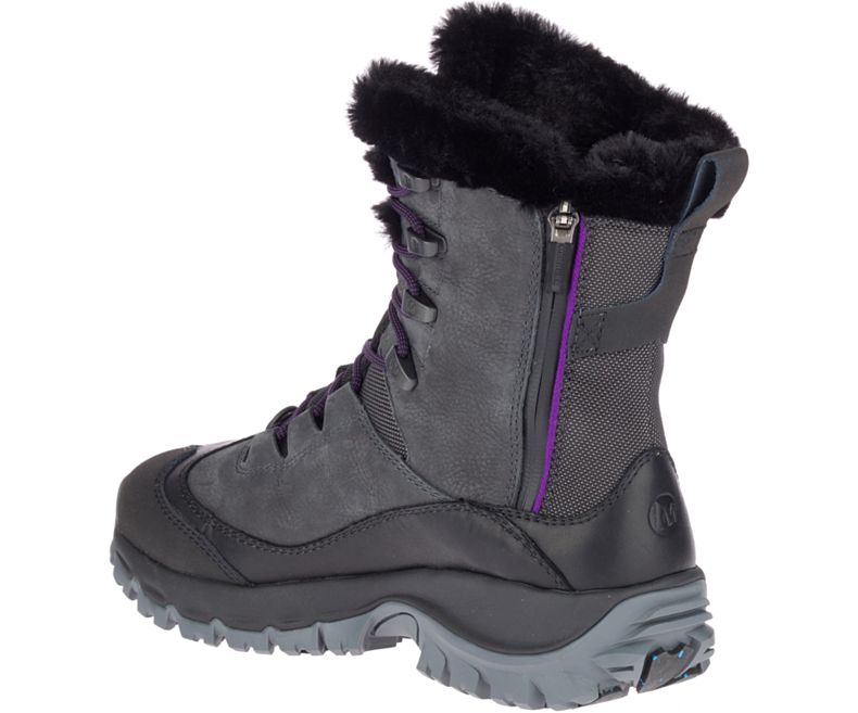 Merrell Thermo Rhea Mid Vedenpitävät Naisten Vaelluskengät Tummanharmaat | 41497W-1HD