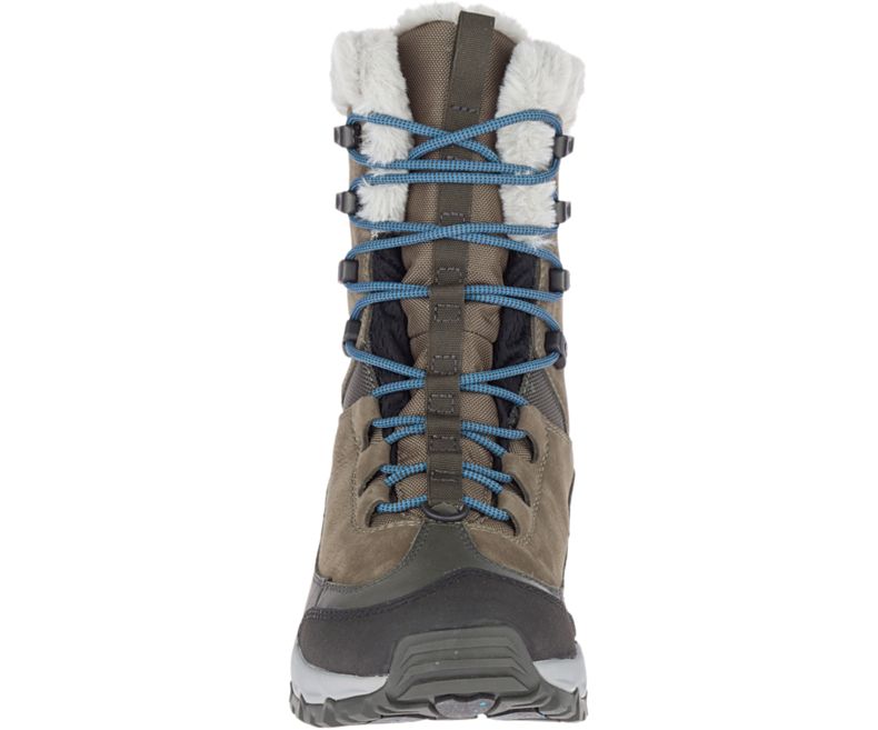 Merrell Thermo Rhea Mid Vedenpitävät Naisten Vaelluskengät Oliivinvihreä | 41497W-1WA