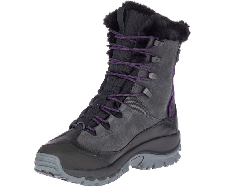 Merrell Thermo Rhea Mid Vedenpitävät Naisten Vedenpitävät Kengät Tummanharmaat | 41497W-1WB