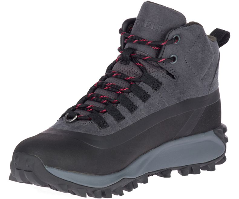 Merrell Thermo Snowdrift Mid Shell Vedenpitävät Naisten Vaelluskengät Mustat | 41541W-1HB