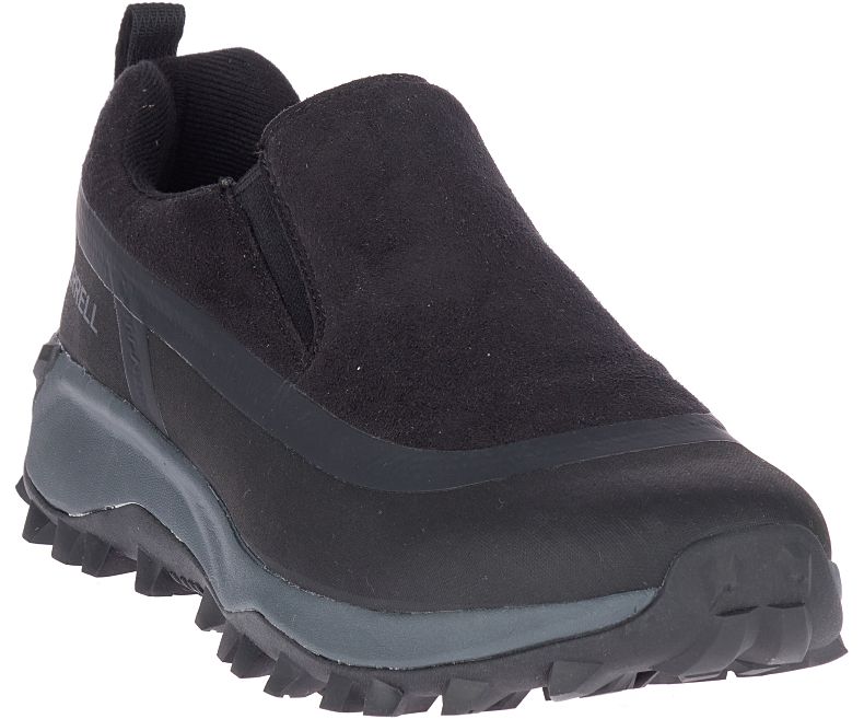 Merrell Thermo Snowdrift Moc Shell Vedenpitävät Miesten Vaelluskengät Mustat | 41379M-2HB