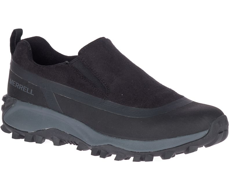 Merrell Thermo Snowdrift Moc Shell Vedenpitävät Miesten Vaelluskengät Mustat | 41379M-2HB