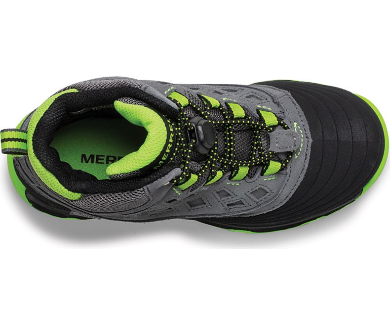 Merrell Thermoshiver 2.0 Vedenpitävät Boot Lasten Saappaat Harmaat Mustat Vihreä | 41004K-2HG