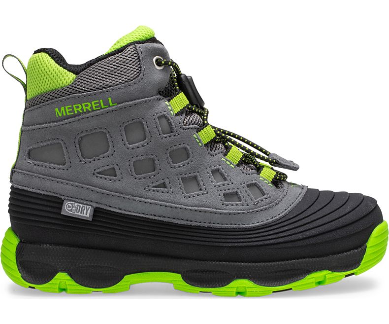 Merrell Thermoshiver 2.0 Vedenpitävät Boot Lasten Saappaat Harmaat Mustat Vihreä | 41004K-2HG