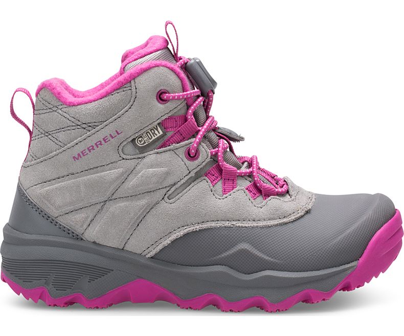 Merrell Thermoshiver Boot Lasten Saappaat Harmaat Pinkki | 35018K-1HG