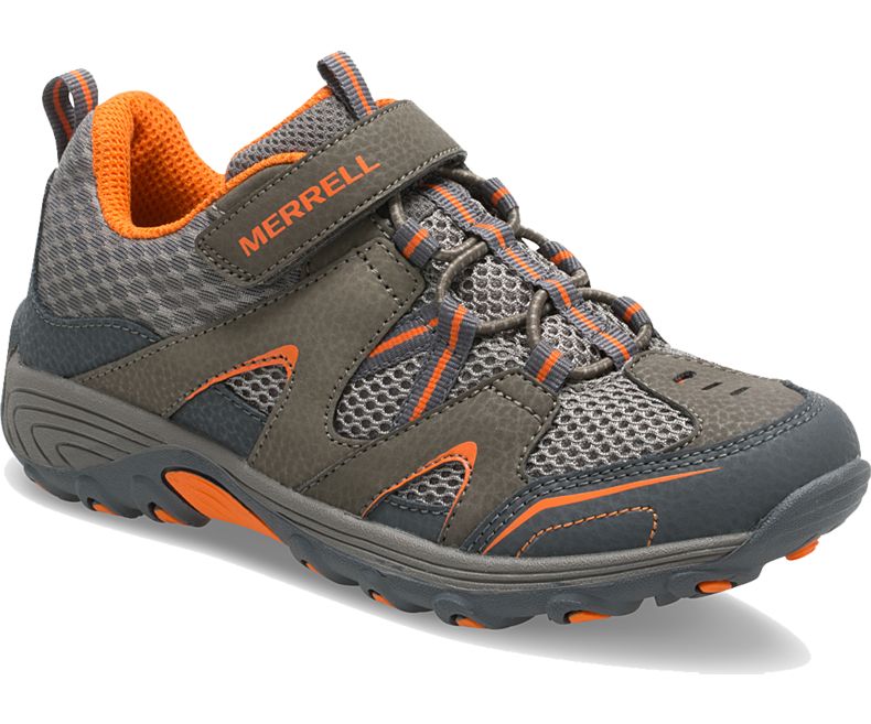 Merrell Trail Chaser Lasten Vaellussaappaat Tummanoliivinvihreä Oranssi | 30998K-1HD