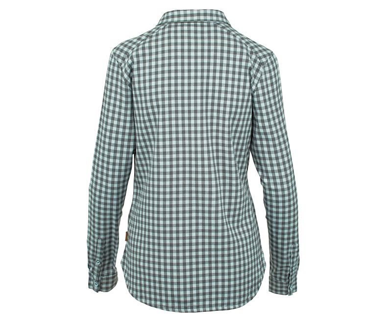 Merrell Trailhead Long Sleeve Flannel Naisten Pitkähihaiset Paidat Sininen | 41536W-1LB