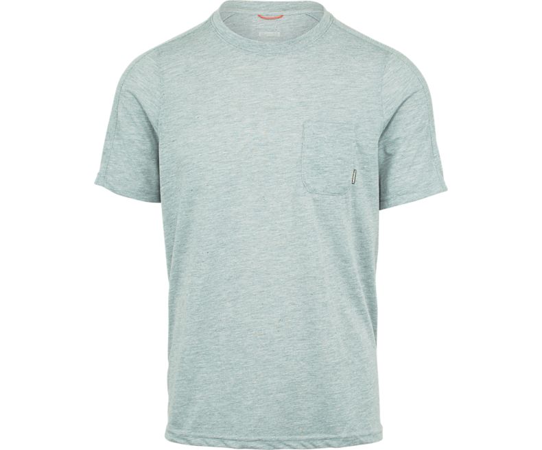 Merrell Trailhead Lyhyt Sleeve Tee with Drirelease® Miesten Lyhythihaiset Paidat Vaaleansininen | 37541M-2SL