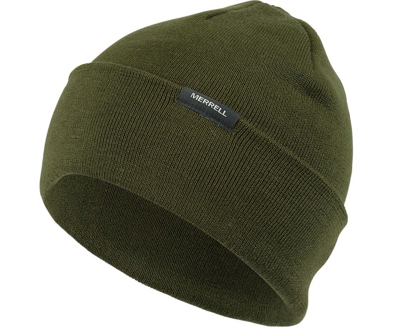 Merrell Trailhead Midweight Beanie II Naisten Hatut Oliivinvihreä | 39244U-1HA