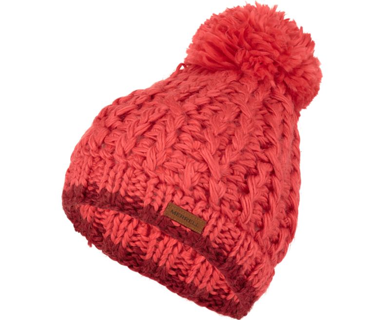 Merrell Trailhead Pom Beanie Naisten Hatut Koralli | 41534U-1HC