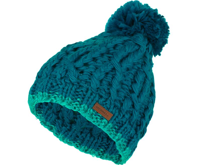 Merrell Trailhead Pom Beanie Naisten Hatut Vihreä | 41534U-1HG