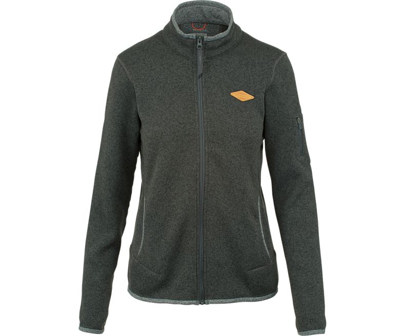 Merrell Trailhead Villa Knit Full Zip Naisten Kevyet Takit Oliivinvihreä | 37586W-1LO