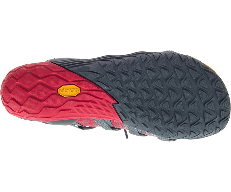 Merrell Vapor Glove 4 3D Miesten Barefoot Kengät Harmaat Punainen | 36208M-2BG