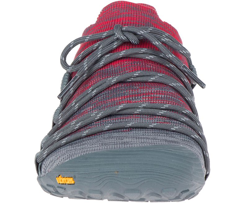 Merrell Vapor Glove 4 3D Miesten Barefoot Kengät Harmaat Punainen | 36208M-2BG