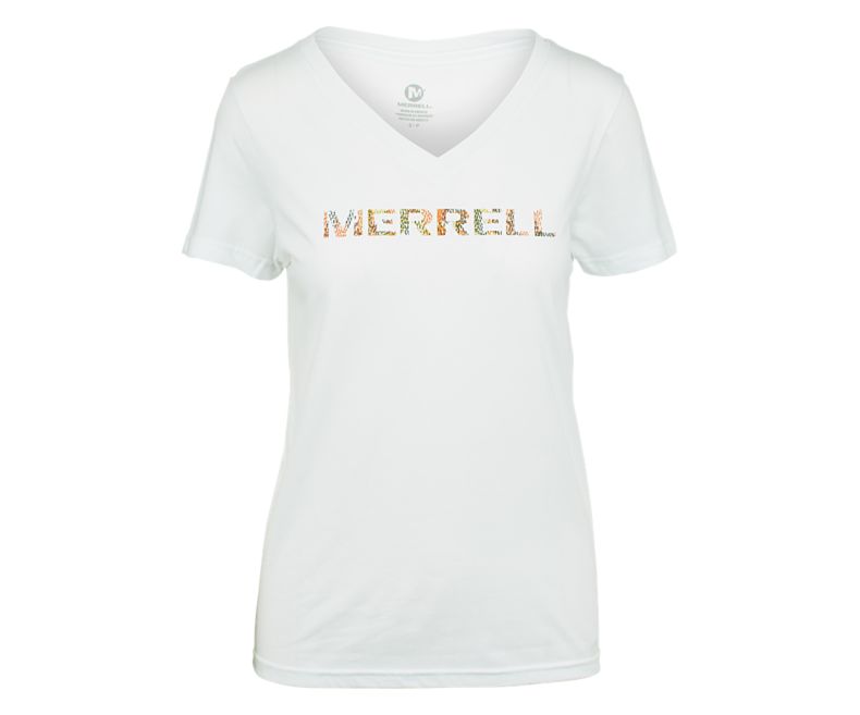 Merrell Woodmark Tee Naisten Lyhythihaiset Paidat Valkoinen | 41227W-1SW