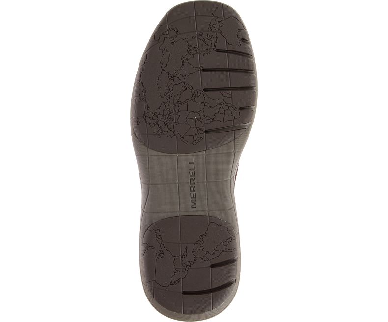 Merrell World Vue Moc Leveät Leveys Miesten Slip On Kengät Mustat | 30969M-2SB