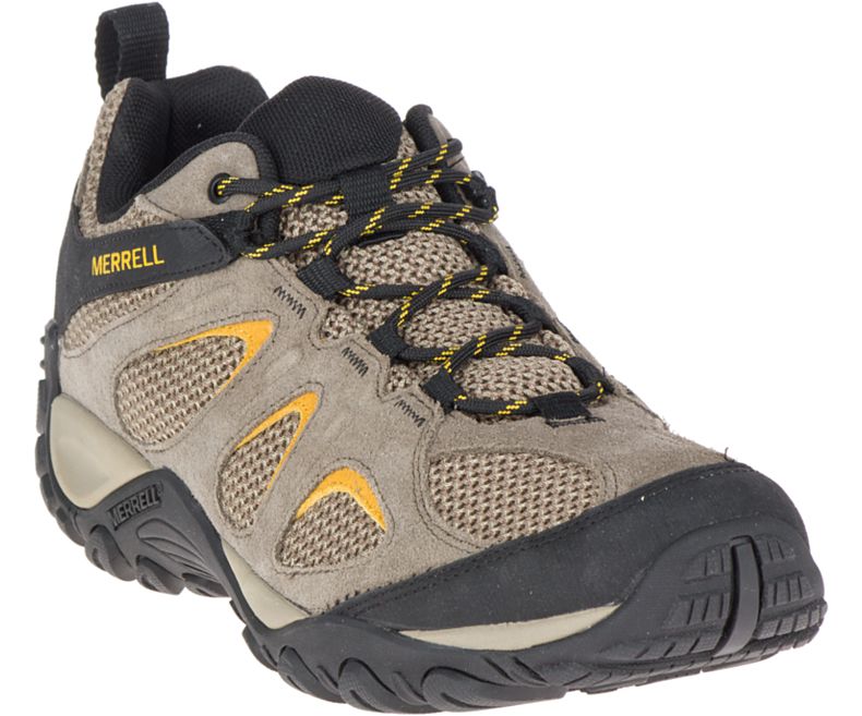 Merrell Yokota 2 Leveät Leveys Miesten Vaelluskengät Beige Mustat | 38706M-2HB